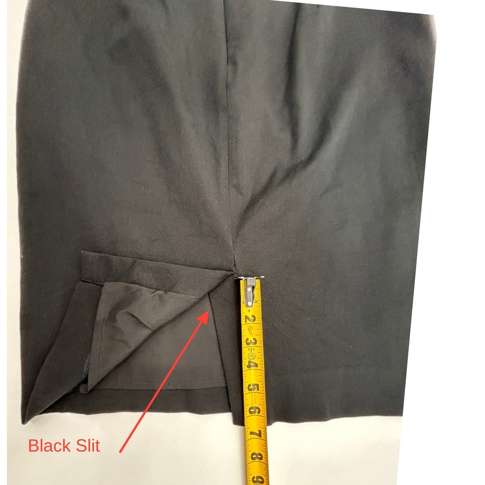 J.Crew Black No. 2 Pencil skirt in bi-stretch cotton blend Size 8 Knee Length - Picture 4 of 12